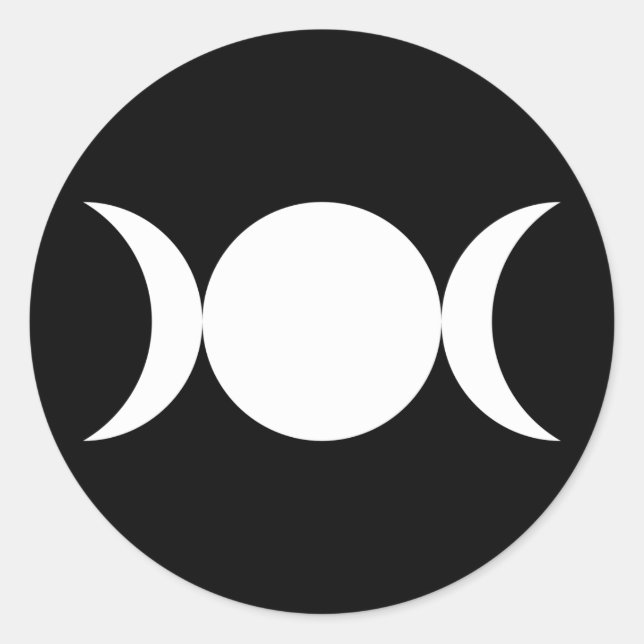 Sticker Rond Déesse triple (Devant)