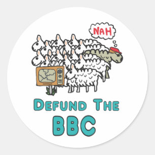 Sticker Rond Défendre la BBC