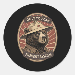 Sticker Rond Défendre la démocratie - Vous seul pouvez empêcher
