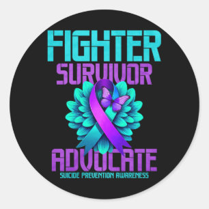 Sticker Rond Défenseur Premium des survivants de combat
