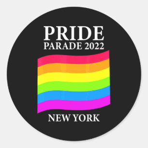 Sticker Rond Défilé de la Fierté 2022 New York City _1