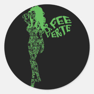 Sticker Rond Défilé La Fee Verte