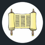 Sticker Rond Défiler<br><div class="desc">Image traditionnelle d'un défilement.</div>