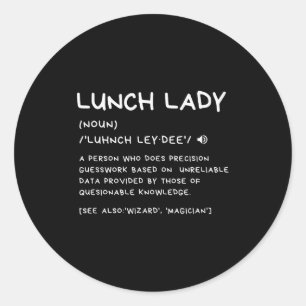 Sticker Rond Définition drôle Signification mignonne pour la fa