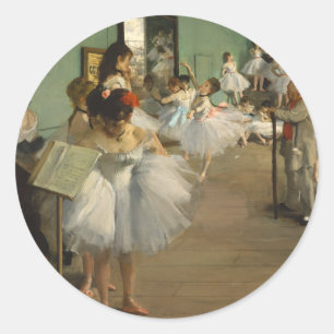 Sticker Rond Degas Classe Danse Danseurs de ballet Ballerina Ar