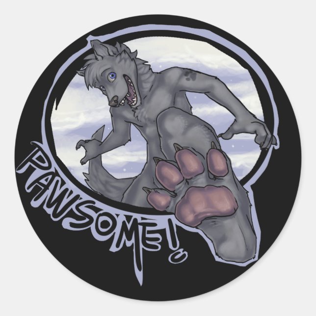 Sticker Rond dégoûtant (Devant)