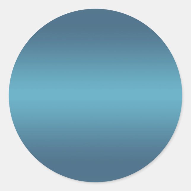 Sticker Rond Dégradé bleu turquoise - Modèle turquoise Customis (Devant)