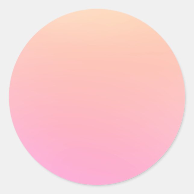 Sticker Rond Dégradé rose et rose (Devant)