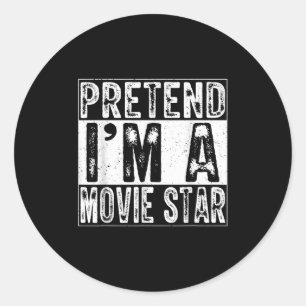 Sticker Rond Déguisement Famille Hommes Femmes de Star de Ciném