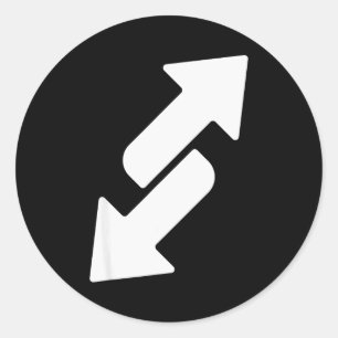 Sticker Rond Déguisement inversé drôle