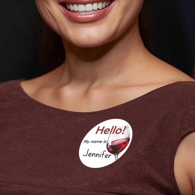 Sticker Rond Dégustation de vin et de fromage (Créateur téléchargé)