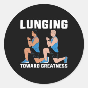 Sticker Rond Déjeuner Exercice Bodybuilding Fitness Exercice Sa