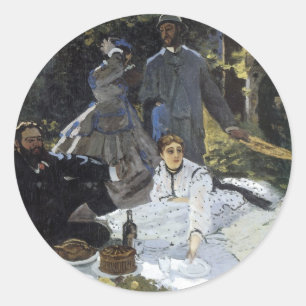 Sticker Rond Déjeuner sur l'herbe