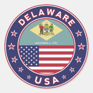 Sticker Rond Delaware