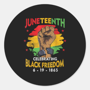 Sticker Rond Délégation de la Journée de la liberté des Noirs H