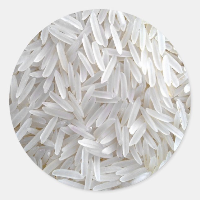 Sticker Rond Délicieux riz (Devant)