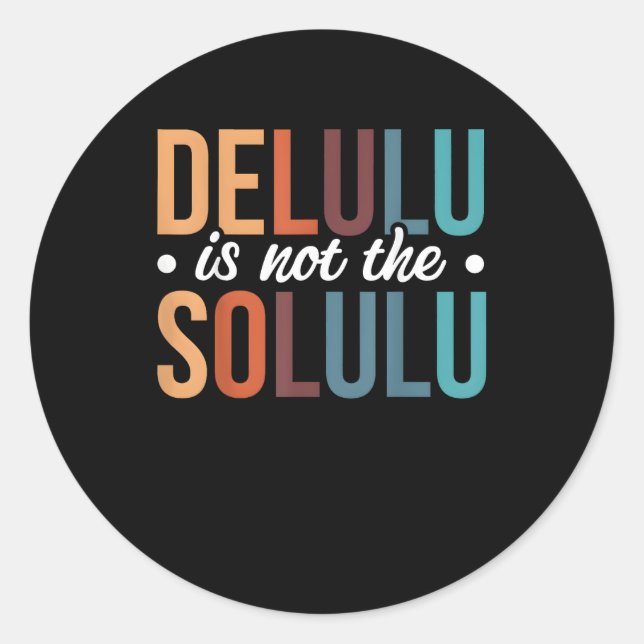 Sticker Rond Deluluu Parle, J'Écoute (Devant)