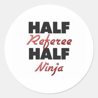 Sticker Rond Demi-arbitre moitié Ninja