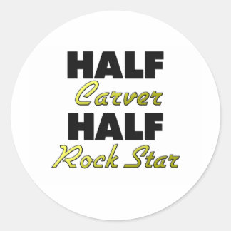 Sticker Rond Demi-Carver demi-rock étoile