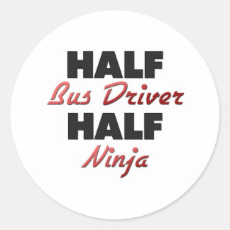 Sticker Rond Demi-conducteur de bus Moitié Ninja