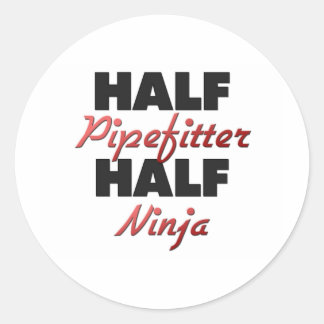 Sticker Rond Demi-jeteuse mi-Ninja