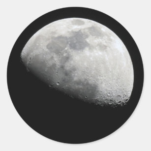 Sticker rond demi-lune