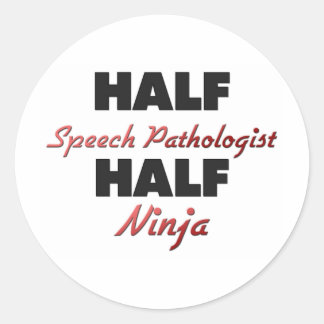 Sticker Rond Demi-parole Pathologue Half Ninja
