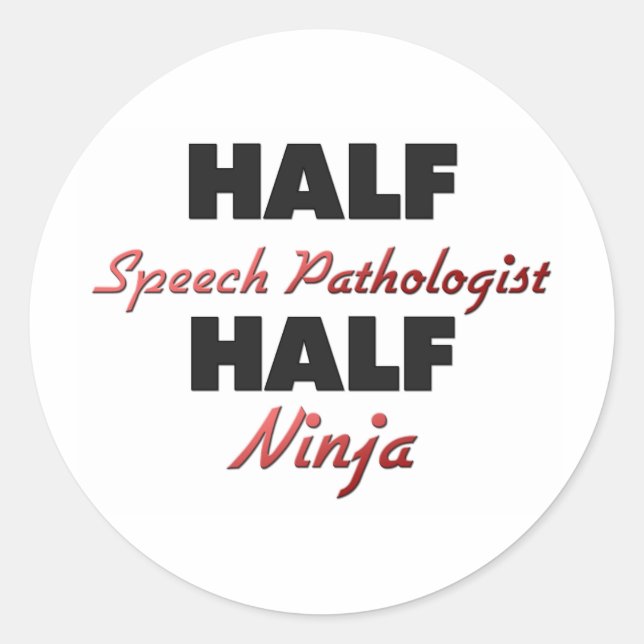 Sticker Rond Demi-parole Pathologue Half Ninja (Devant)