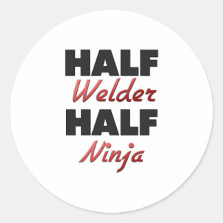 Sticker Rond Demi-souder moitié Ninja