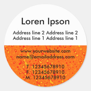 Sticker Rond Demi-texture et blanc 01 Entreprise / Profil