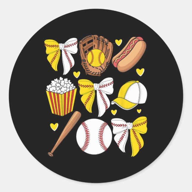 Sticker Rond Demi-Vente Et Douce Maman Mama Vie Coquette Bow Wo (Devant)