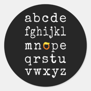 Sticker Rond Démocrates amusant Trump Élections anti-Trump