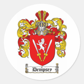 STICKER ROND DEMPSEY FAMILLE CREST - MANTEAU D'ARMES DEMPSEY