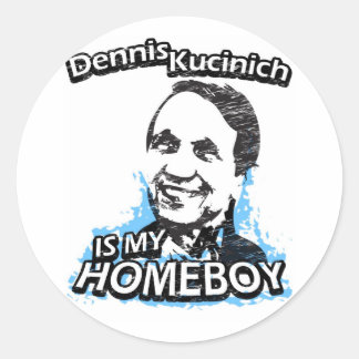 Sticker Rond Dennis Kucinich est mon petit garçon