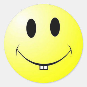 Sticker Rond dent de mâle