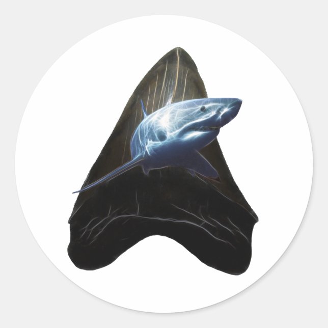 Sticker Rond dent de requin (Devant)