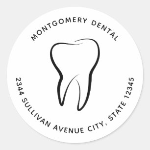 Sticker Rond Dental Dentistry Clinique Adresse Médicale