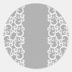 Sticker Rond Dentelle 1