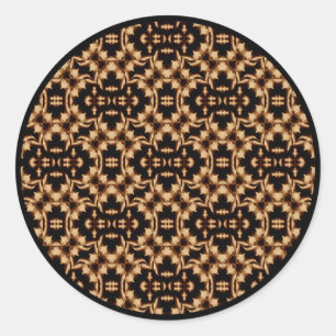 Sticker Rond Dentelle de Français de damassé