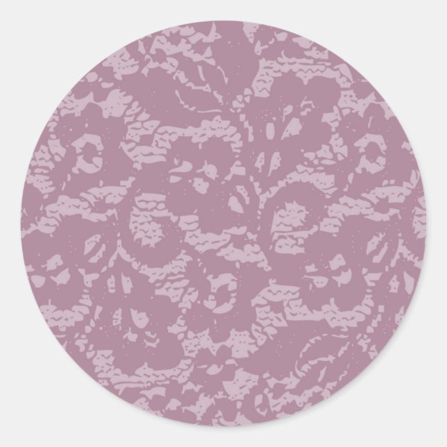 Sticker Rond Dentelle violette (Devant)