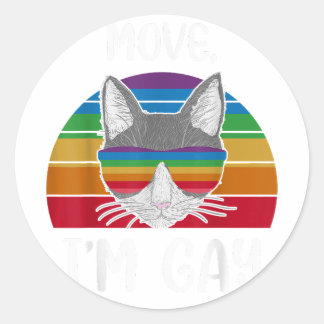 Sticker Rond déplacer Je suis gay LGBT Gay pride