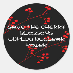 STICKER ROND DÉPLACER LA PUISSANCE NUCLÉAIRE