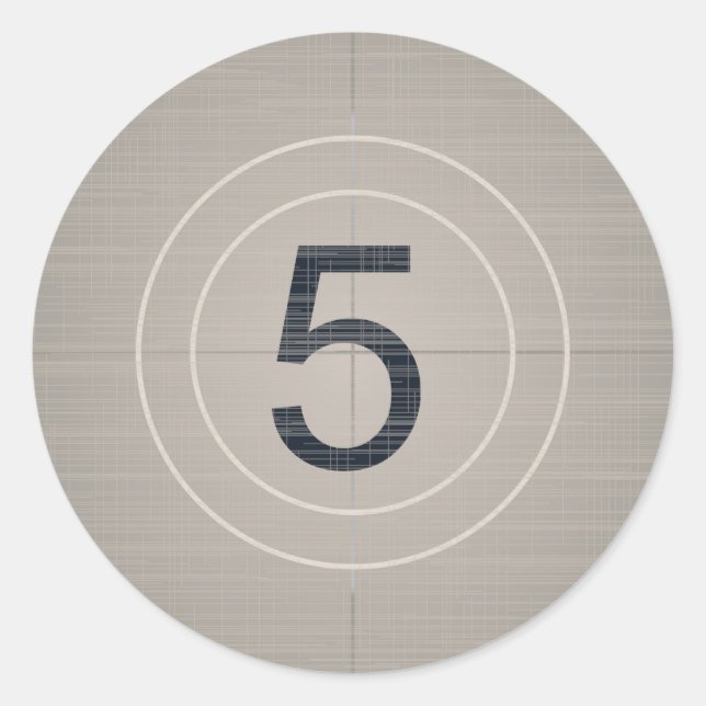 Sticker Rond Déplacer le compte (Devant)