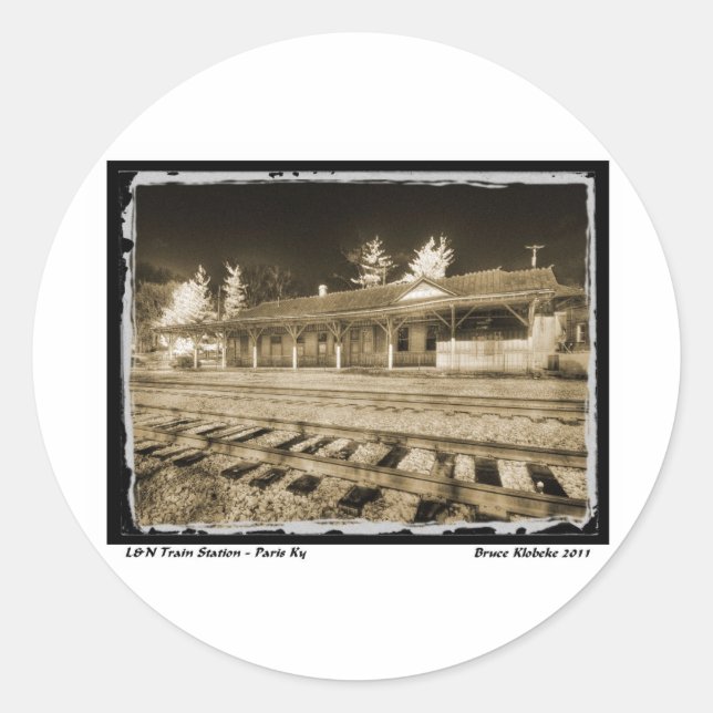 Sticker Rond Dépôt de passagers L&N (Devant)