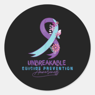 Sticker Rond Dépression irréversible Prix de prévention du suic