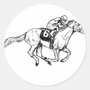 Sticker Rond Derby Me Kentucky
