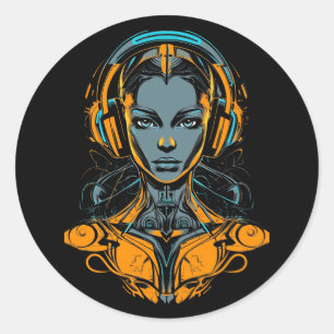 Sticker Rond Dérivation Neuronale