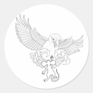 Sticker Rond Dernier grand acte de défi