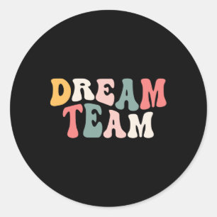 Sticker Rond Dernier Jour De L'École Retour À L'École Dream Tea