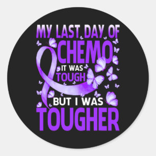 Sticker Rond Dernière journée Chemo Fibromyalgie Sensibilisatio